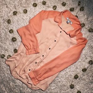 peach dress shirt